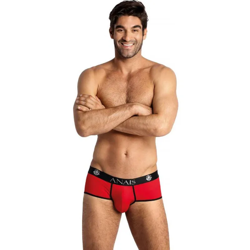 slip sport microfibre rouge bordure noire ajustement parfait coupe sportive maintien élastique respirant confortable durable polyamide élasthanne européenne