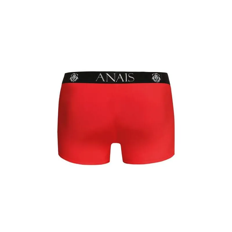 boxer homme microfibre rouge bordure noire coupe sportive sexy ajustée maintien extensible respirant doux couture européenne marque Anais