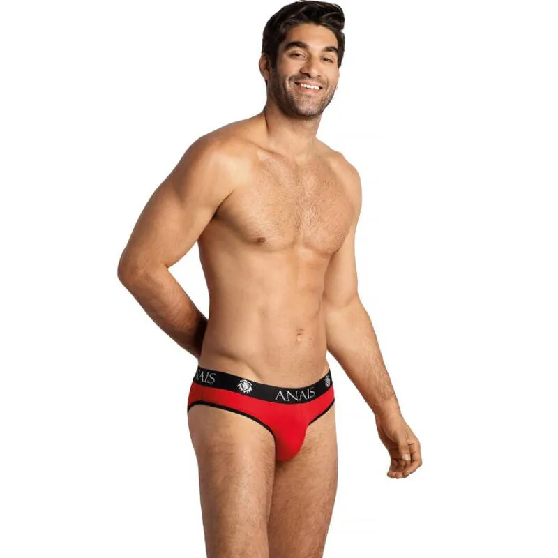 slip homme sexy rouge bordure noire microfibre douce élastique maintien bande large respirant polyamide élasthanne européen coupe ajustée
