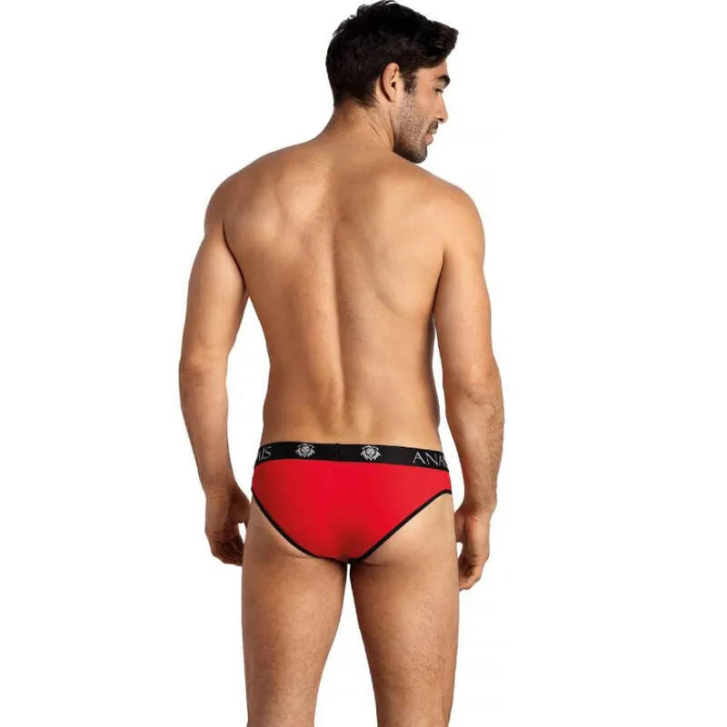 slip homme sexy rouge bordure noire microfibre douce élastique maintien bande large respirant polyamide élasthanne européen coupe ajustée