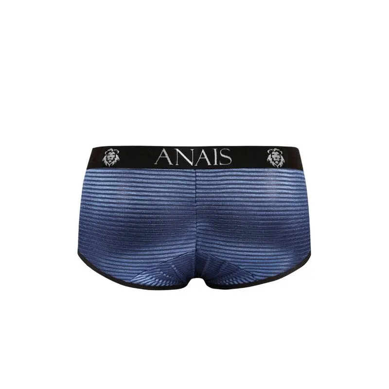 Slip sportif homme tulle noir rayé satin bleu marine coupe ajusté élastique respirant confortable sophistiqué durable européen maintien