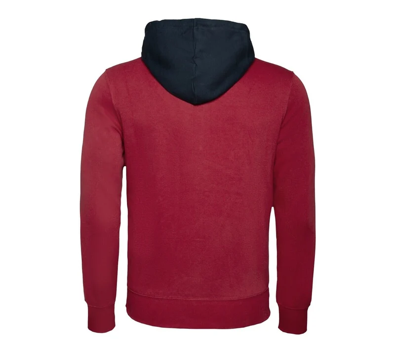 Felpa Color Block Full Zip Hooded