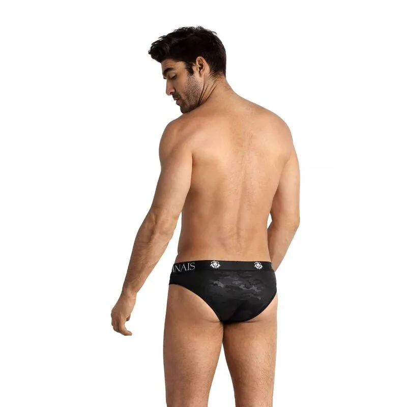 slip sexy homme microfibre imprimé militaire confort luxe Anais coupe parfaite douce maintien bande élastique large