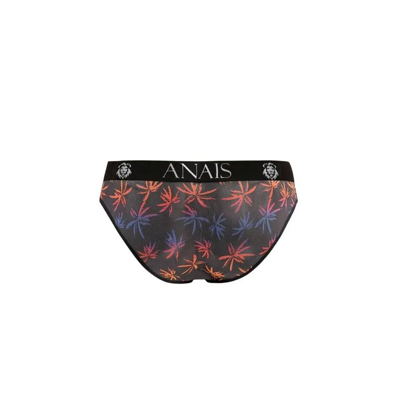 slip hommes sexy tulle noir imprimé palmiers coloré confortable ajustement parfait bande élastique large extensible douceur respirant durable matière européenne