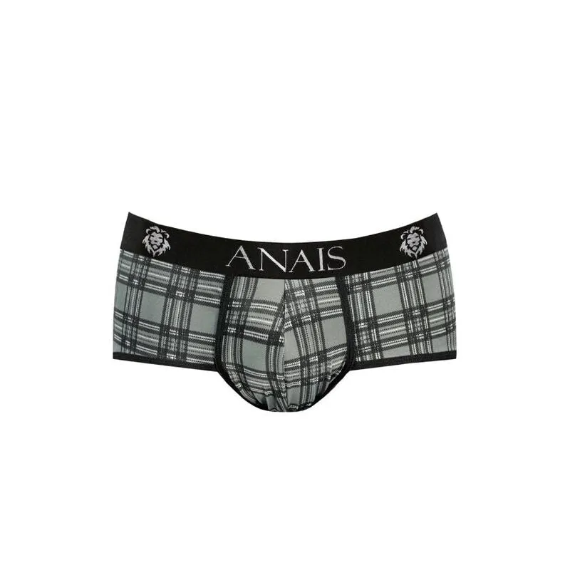 slip homme microfibre carreaux noirs gris blancs coupe sportive ajustée séduisant ANAIS européen polyamide élasthanne respirant doux maintien