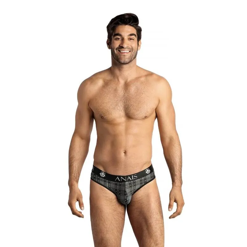 slip sexy carreaux microfibre doux élastique respirant masculin coupe ajustée bande large couture plate sophistiqué européen ANAIS quotidien séduction