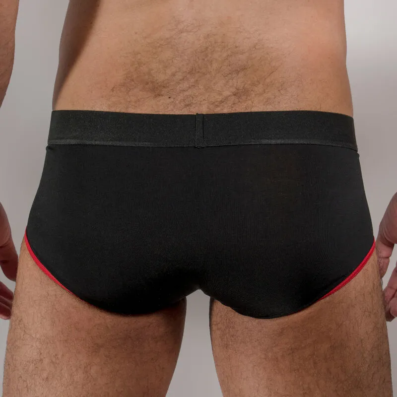 slip homme lycra jaune foncé respirant coupe classique rehaussement soutien ajustement extensible confort douceur polyamide élasthanne durable grande taille