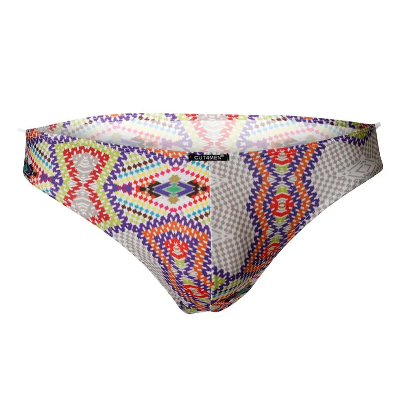 Slip bikini homme confortable polyester élasthanne léger extensible coutures douces soutien ergonomique taille basse seconde peau élégant coloris audacieux