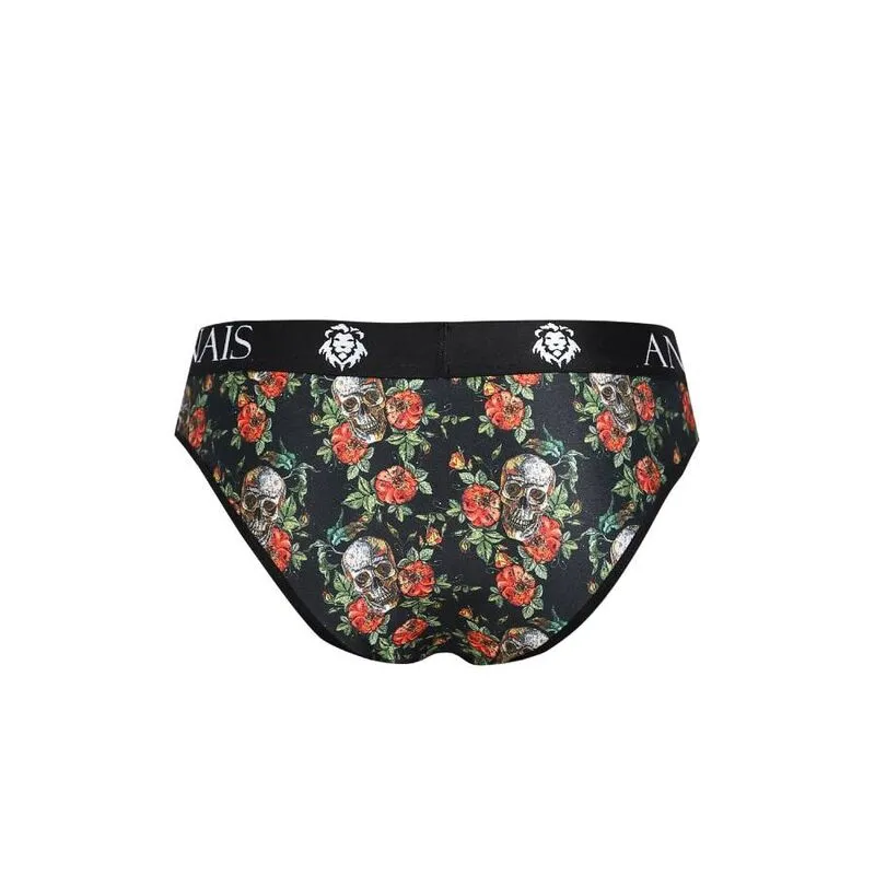 slip homme sexy imprimé roses crânes audacieux coupe parfaite confort optimal tissu polyamide élasthanne bande élastique large maintien durable douceur