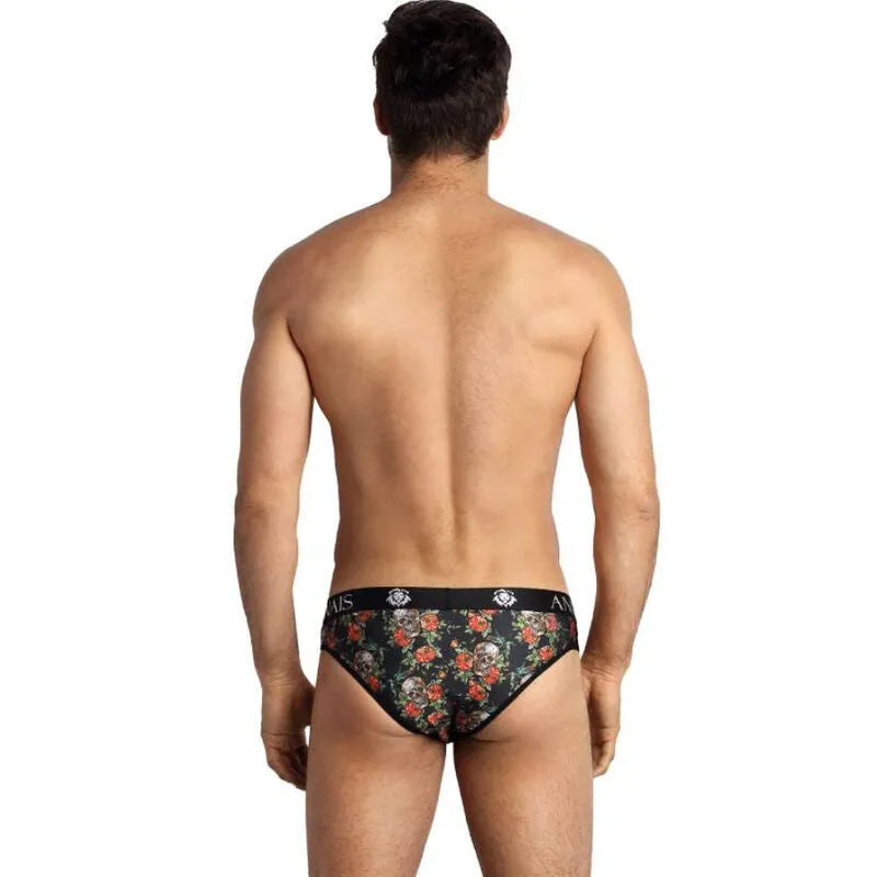 slip homme sexy imprimé roses crânes audacieux coupe parfaite confort optimal tissu polyamide élasthanne bande élastique large maintien durable douceur