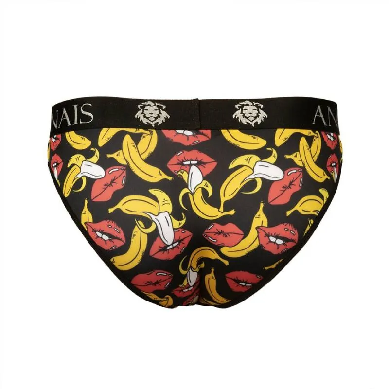 slip sexy homme lycra imprimé bananes qualité supérieure bande élastique maintien confort extensible durable respirant européen coutures plates séduction audacieux