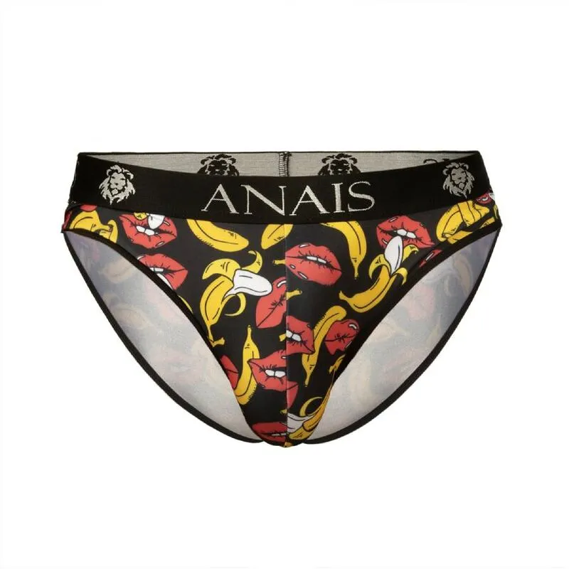 slip sexy homme lycra imprimé bananes confort maintien bande élastique large polyamide élasthanne douceur extensibilité confection européenne séduisant