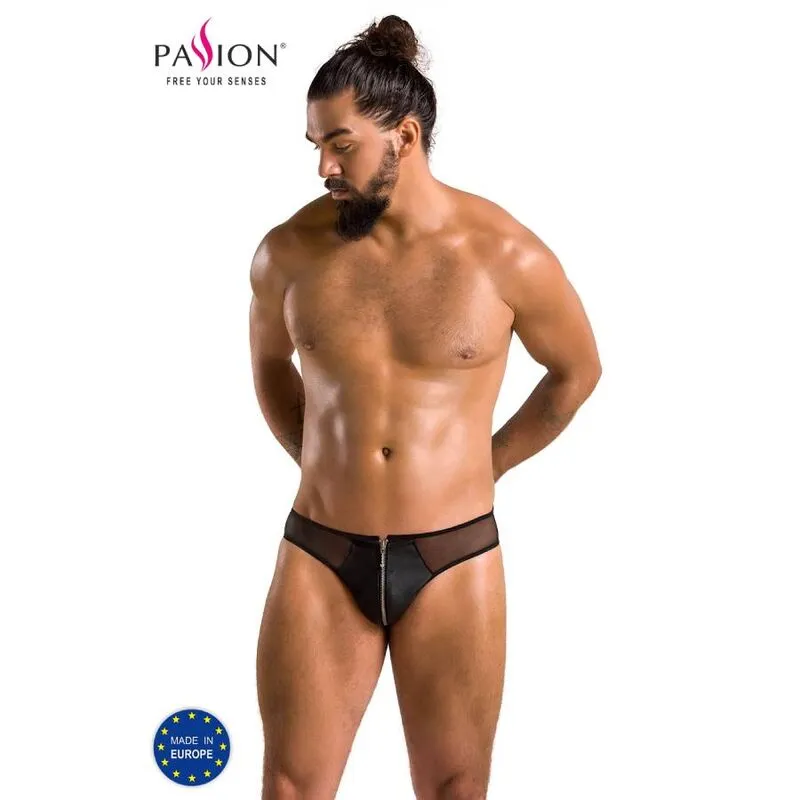 PASSION 042 Slip Timmy Noir Lingerie Innovante Certifiée OekoTex Europe Confort Écologique Durable Extensible Silhouette FabricationPolonaise