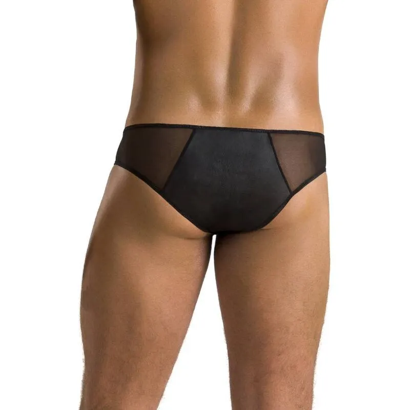 PASSION 042 Slip Timmy Noir Lingerie Innovante Certifiée OekoTex Europe Confort Écologique Durable Extensible Silhouette FabricationPolonaise