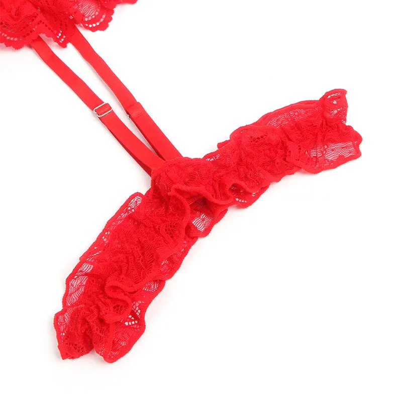 teddy sexy amincissant dentelle rouge élégante jarretières ajusté moulant sensuelle sophistiquée luxueuse délicate extensible douceur seconde peau durable