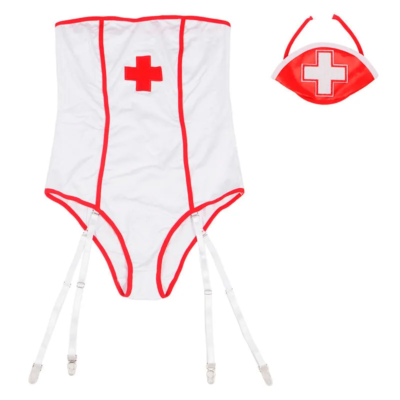 costume infirmière sexy épaules dénudées polyester élasthanne extensible moulant ajusté confortable doux séduisant provocateur élégant audacieux