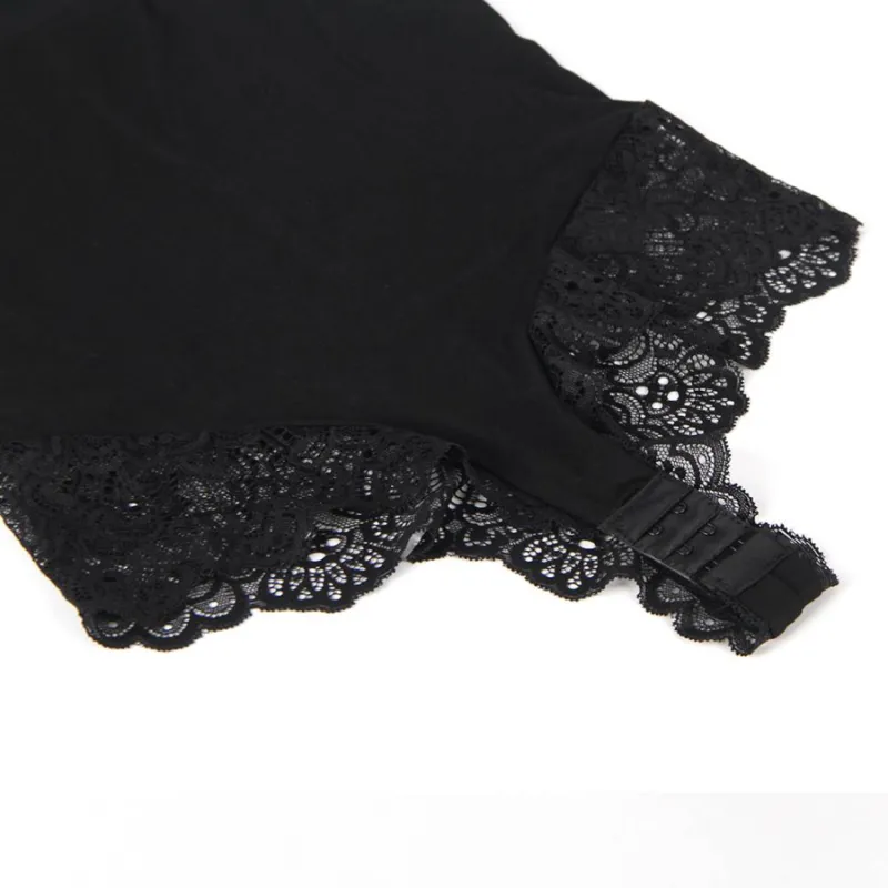 lingerie subblime teddy dentelle florale noir sexy confortable bretelles réglables moulant transparent extensible élasthanne polyester maintien séduisant
