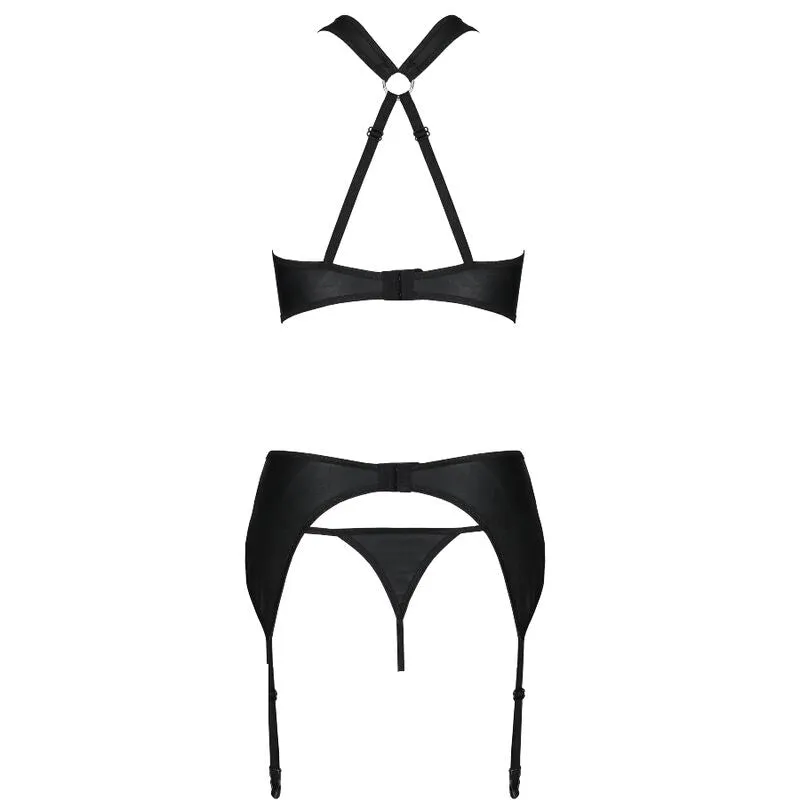 soutiengorge cuir résille empiècements dorés bonnets armatures bretelles réglables maintien optimal ajustement confort durable polyuréthane polyester