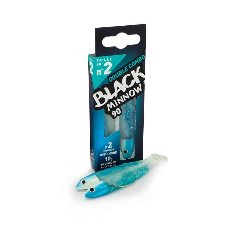 Double Combo Off Shore 10g Black Minnow 90