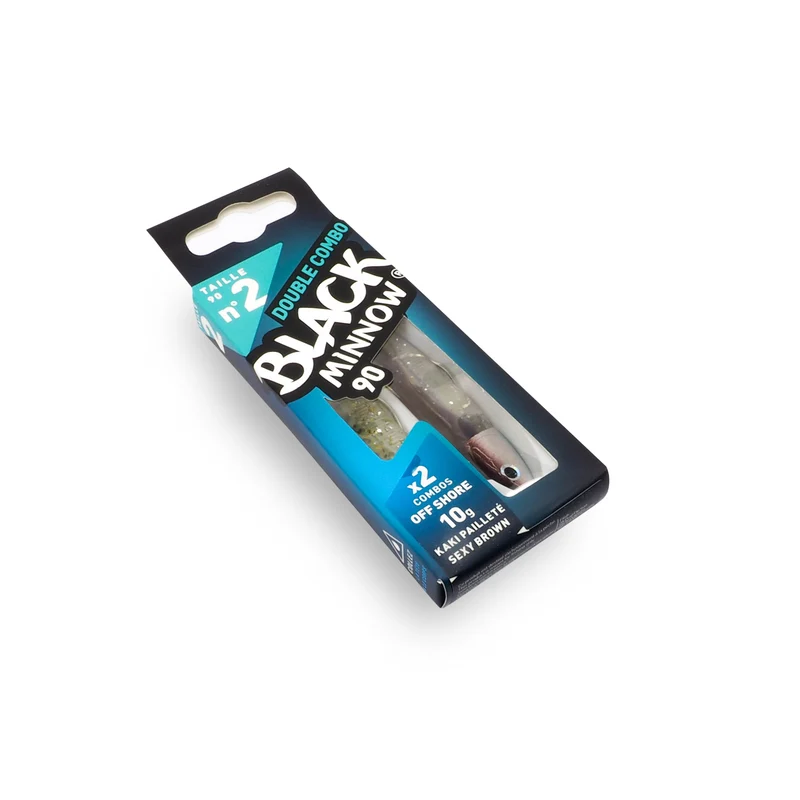 Double Combo Off Shore 10g Black Minnow 90
