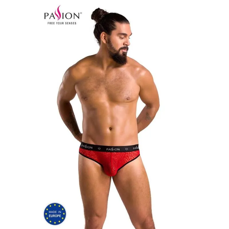 PASSION slip rouge lingerie européenne qualité OekoTex certifiée confortable innovant élasticité ajustement douceur durable respirant polyester élasthanne