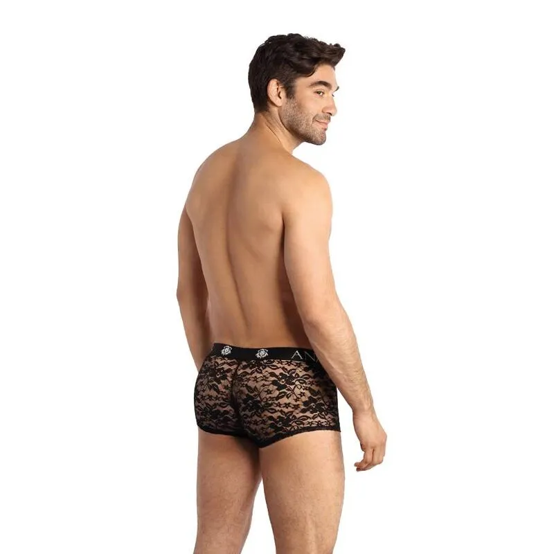 boxer romance dentelle noire imprimé fleuri coupe sportive masculin élégant confortable extensible lycra polyester européen jambes longues maintien raffiné séduction