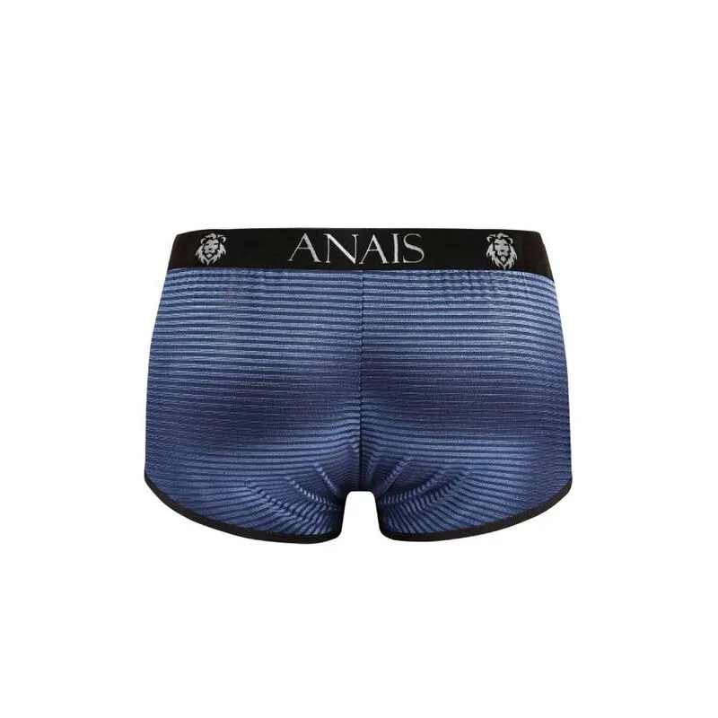 boxer homme rayures satinées bleu marine ajustement parfait coupe sportive jambes longues tissu extensible doux respirant