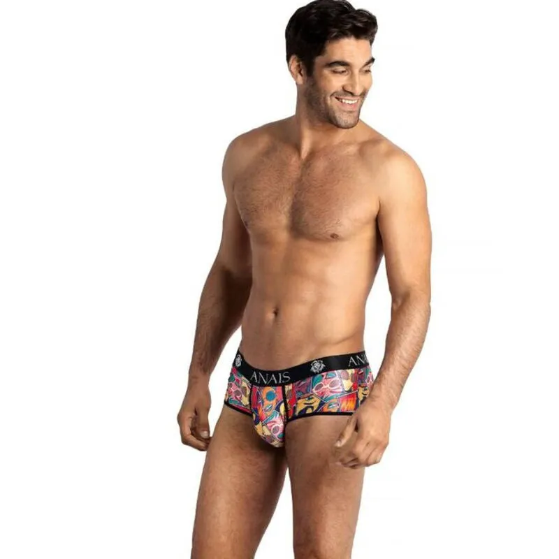 slip bande dessinée modal doux coupe sportive ajustement parfait hommes sexy maintien élastique polyamide élasthanne fabrication européenne taille XL