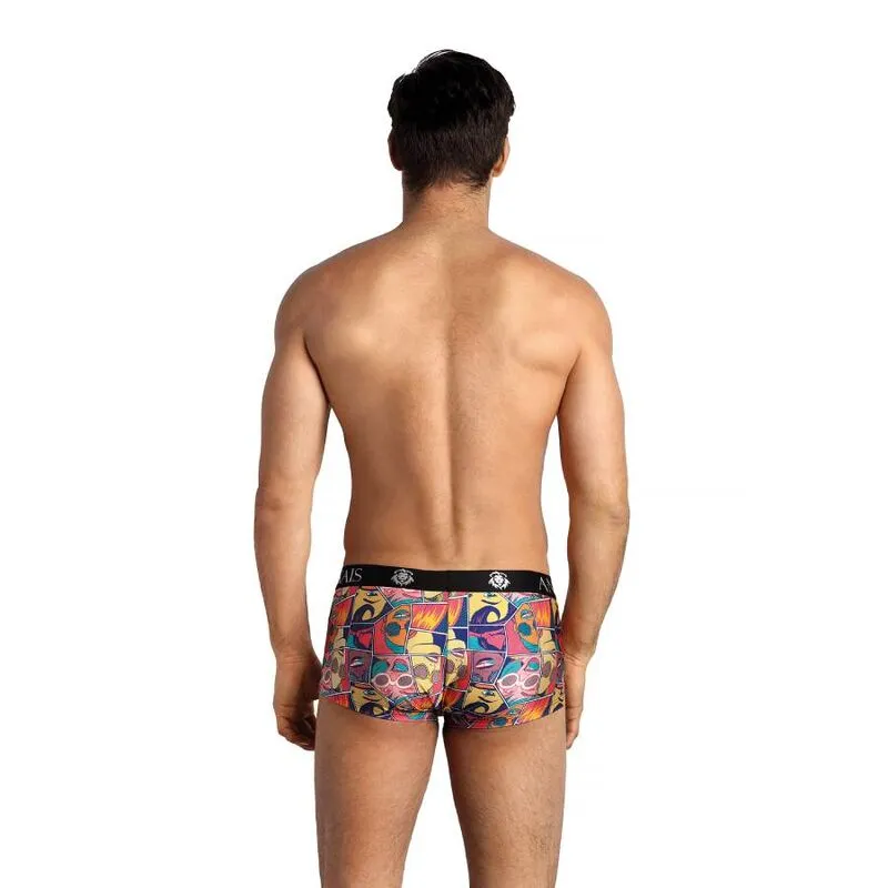 Boxer homme modal doux imprimé bande dessinée coupe sportive sexy ajusté extensible élasthanne polyamide européen durable fantaisie séduction confiance quotidien