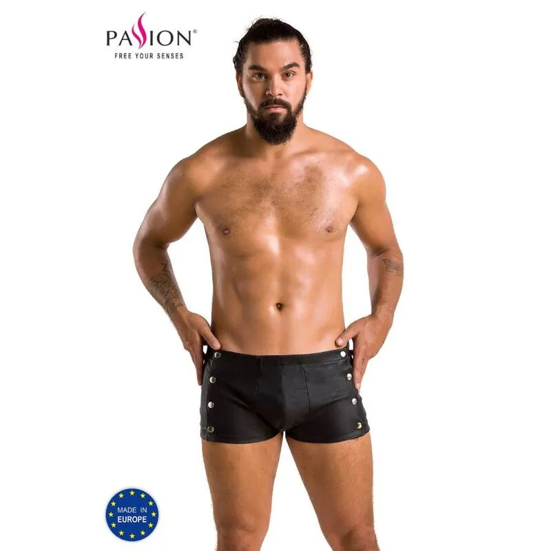 PASSION lingerie short noir polyuréthane polyester extensible confortable femme séduisante soirée romantique fabrication européenne certifié OekoTex tailles S M L