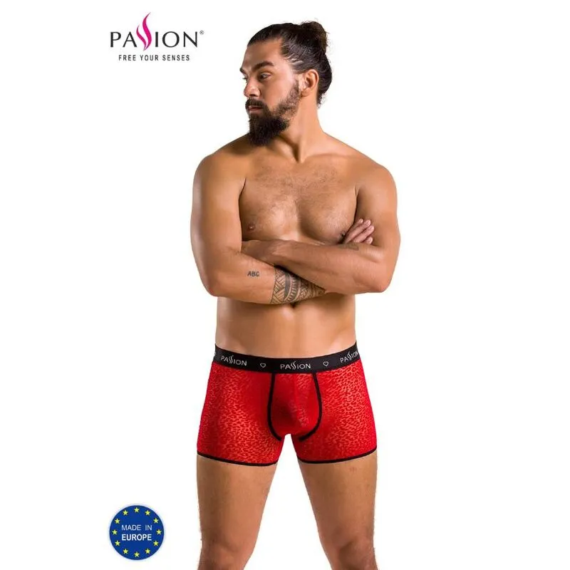 Passion lingerie short Parker rouge moderne confortable élégant féminin ajusté doux extensible respirant durable certifié oekotex fabrication européenne tailles S