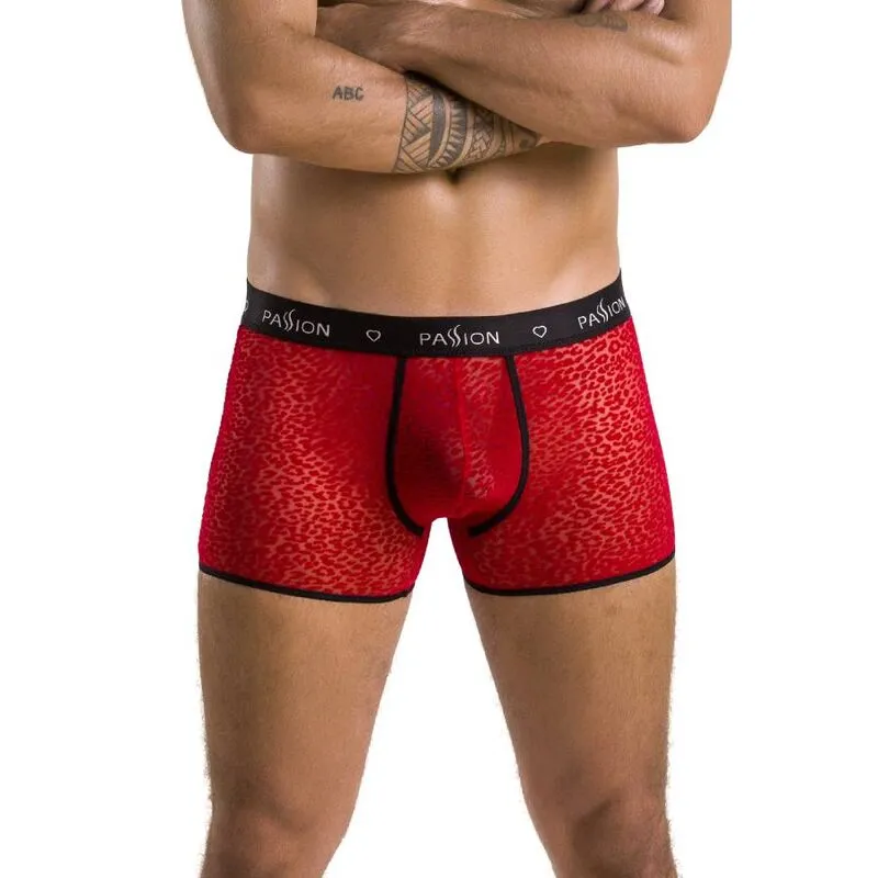 Passion lingerie short Parker rouge moderne confortable élégant féminin ajusté doux extensible respirant durable certifié oekotex fabrication européenne tailles S