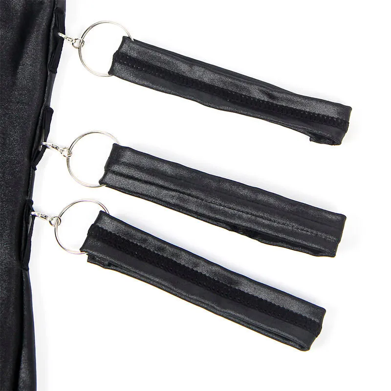 justaucorps bondage cuir noir grande taille sexy luxe confortable maintien ajustable finitions impeccables boucles métalliques doublure respirante couture sculptante silhouette
