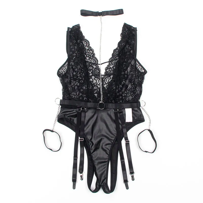 body sexy noir portejarretelles grande taille Subblime matériaux haute qualité confortable sensuelle élégante raffinée maintien ajustable durable