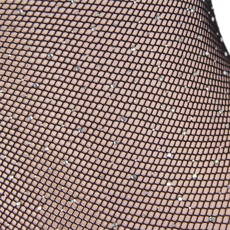 body lingerie noir épaules dénudées manches longues maille ajusté sculptant confortable élasthanne nylon séduisant élégant soirée romantique festif