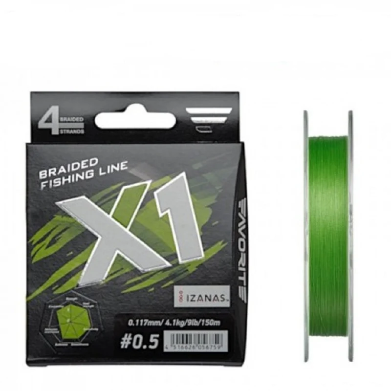 Trecciato Braid X1 150 MT PE 1,2 0,18 mm