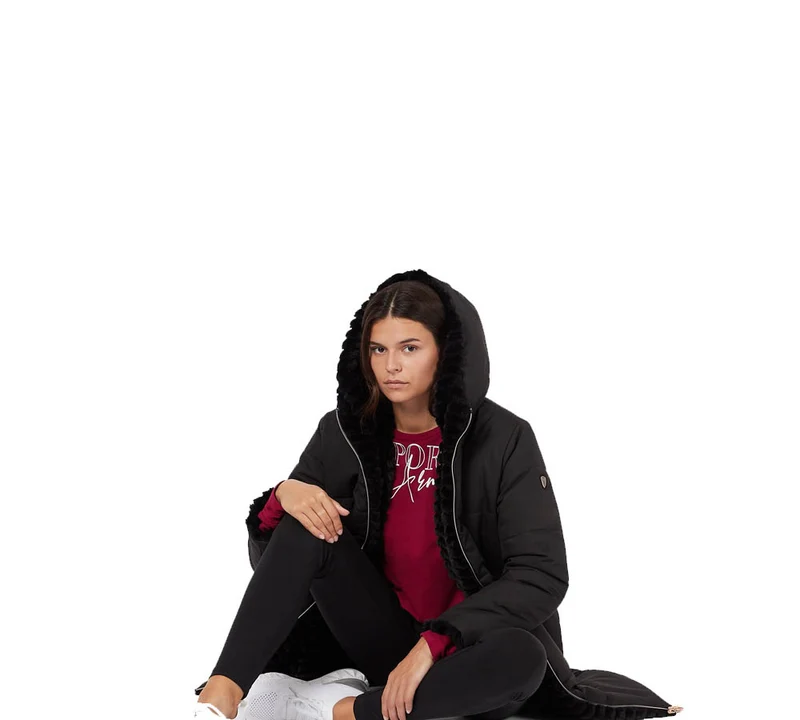 Giaccone Donna Montain Eco Fur JKT Hooded Reverse
