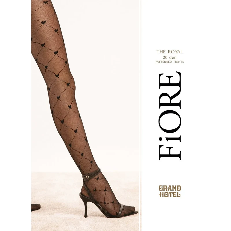 collants noirs motif cœurs vintage élégant cinématographique romantique esthétique rétro maille douce extensible respirante maintien durable