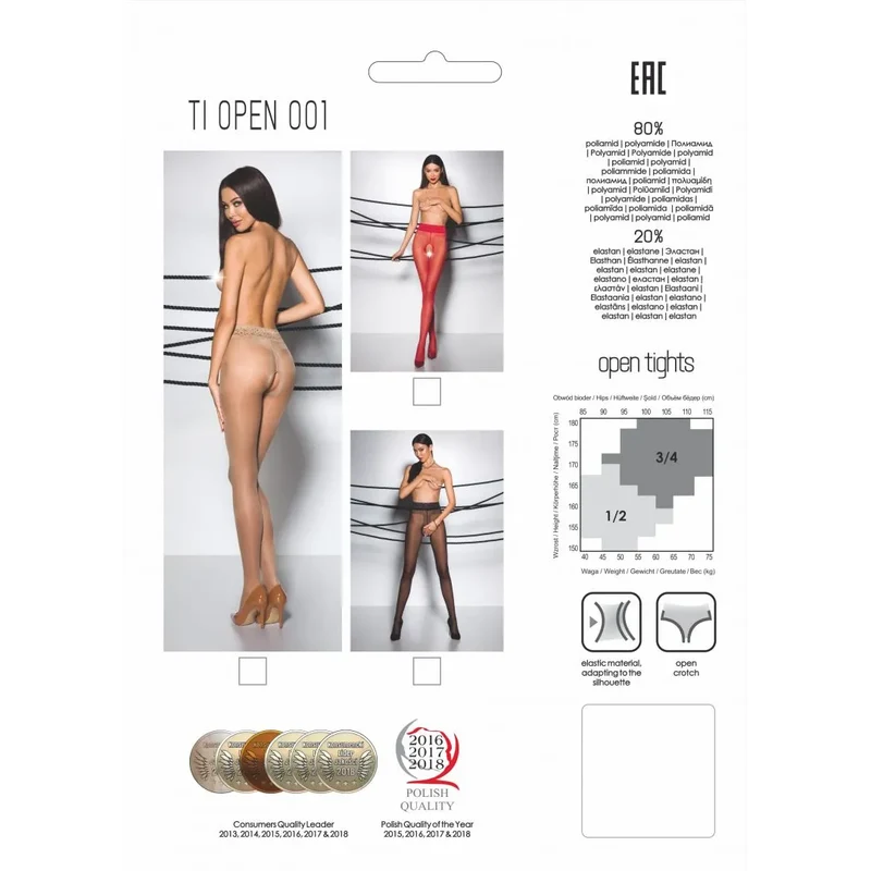 collants ouverts rouges 20DEN sexy intemporel femme polyamide élasthanne extensibles confortables silhouette taille T1 T2 entrejambe séduction