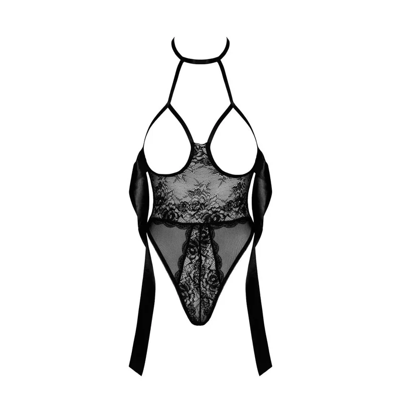body dentelle noire satin ruban sexy élégant raffiné moulant transparent confortable extensible doux durable féminin séduisant soirée romantique