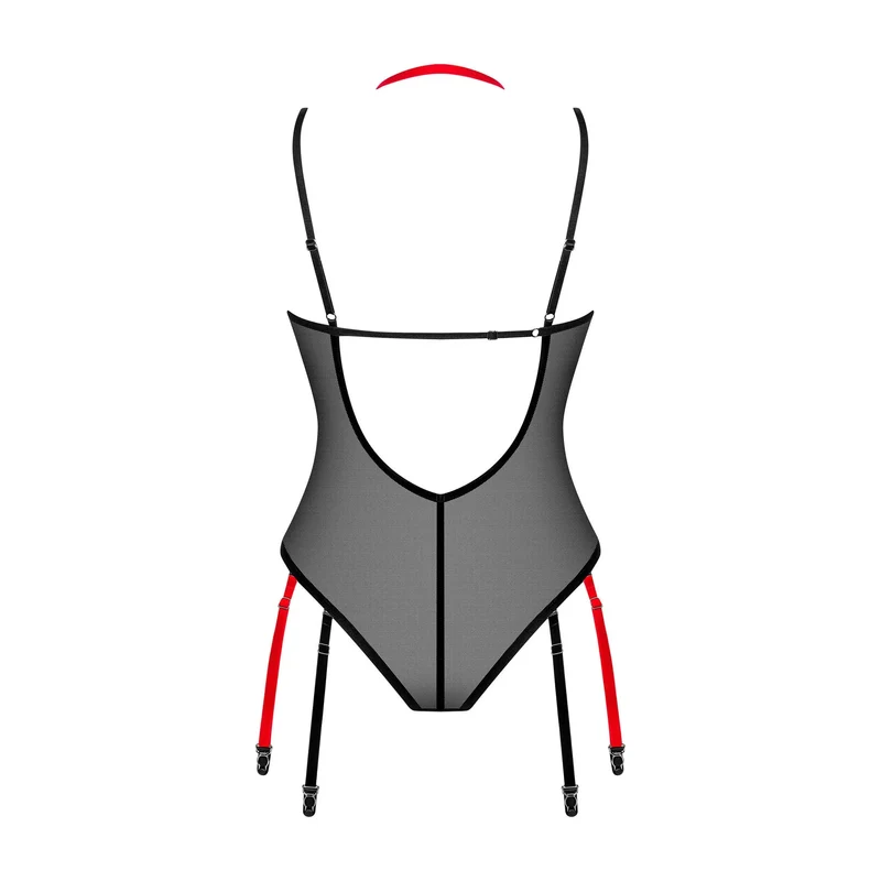 Body noir transparent dos nu pendentif brillant jarretelles détachables bretelles réglables tissu doux extensible maintien sculptant tailles disponibles