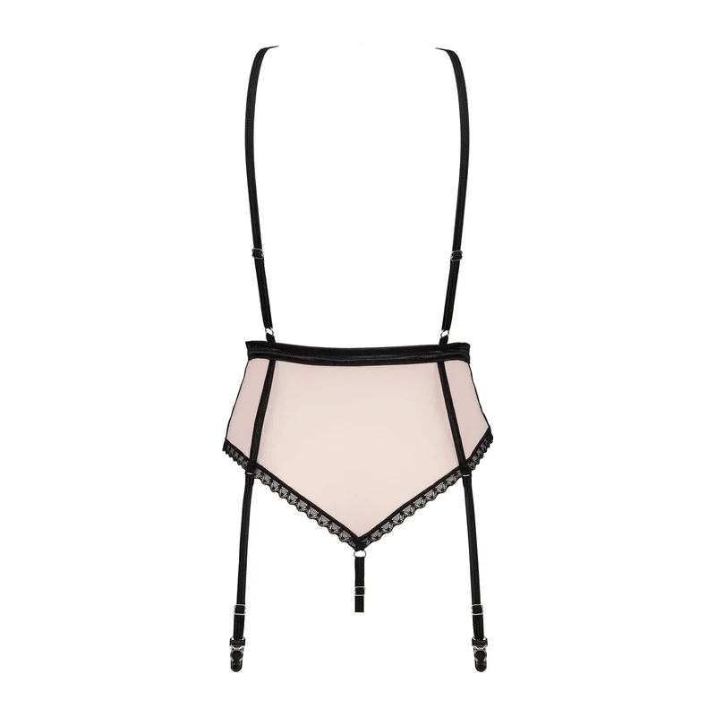 body rose dentelle florale portejarretelles sexy soirée chic teddy élégant sensuel audacieux dos nu bretelles réglables amovibles pendentif bijou