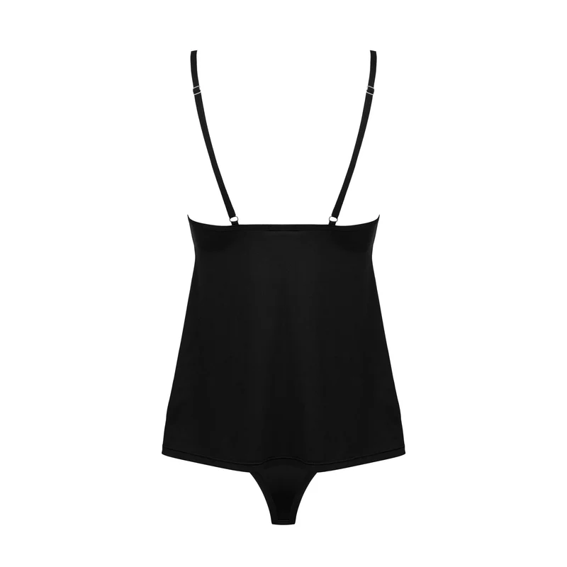 ensemble lingerie BellaRou noir broderie florale tulle délicat top soutien gorge élégant culotte taille réglable pendentif extensible confortable sexy