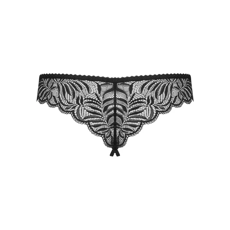 tanga dentelle noir sexy Contica multistretch classique arrière doux confortable élégant séduisant ajustement parfait polyamide élasthanne raffiné