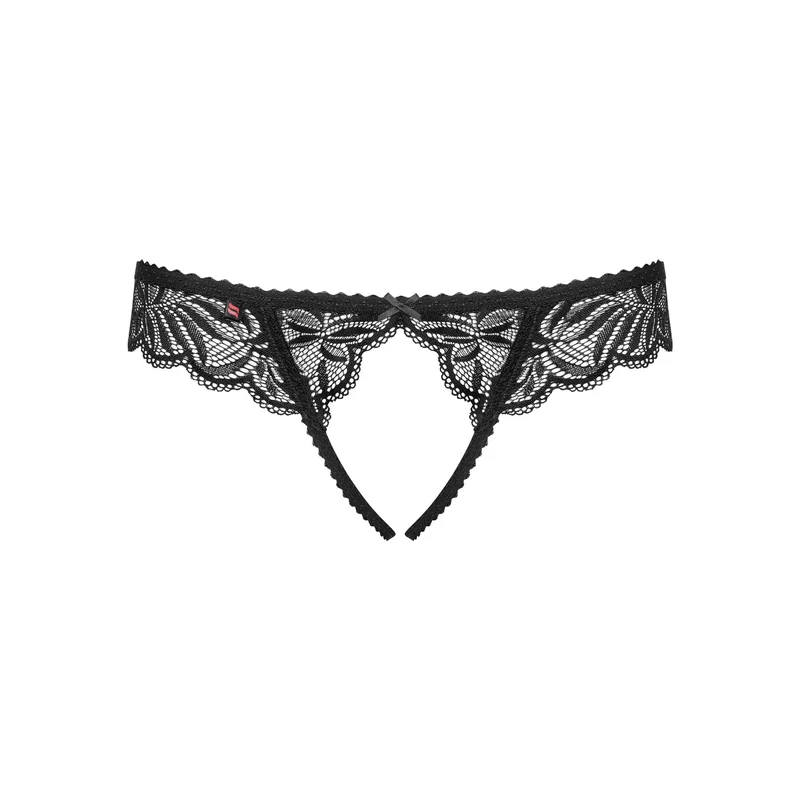 tanga dentelle noir sexy Contica multistretch classique arrière doux confortable élégant séduisant ajustement parfait polyamide élasthanne raffiné