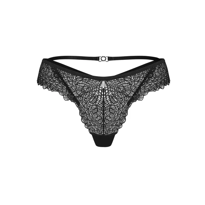 culotte brésilienne dentelle noire ajustement parfait silhouette féminine sophistiquée confortable extensible durable finitions élégantes fermeture dos décorative tailles variées
