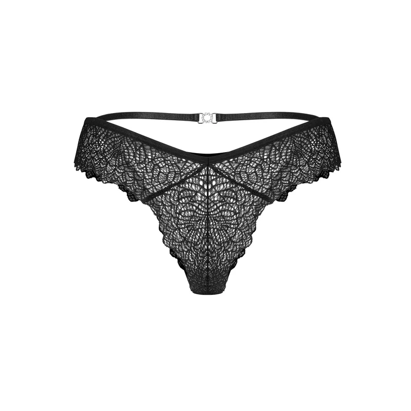 culotte brésilienne dentelle noire ajustement parfait silhouette féminine sophistiquée confortable extensible durable finitions élégantes fermeture dos décorative tailles variées