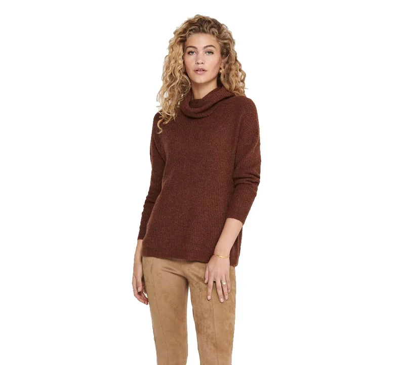 Maglione Donna Pullover Mirna High Neck Knitted