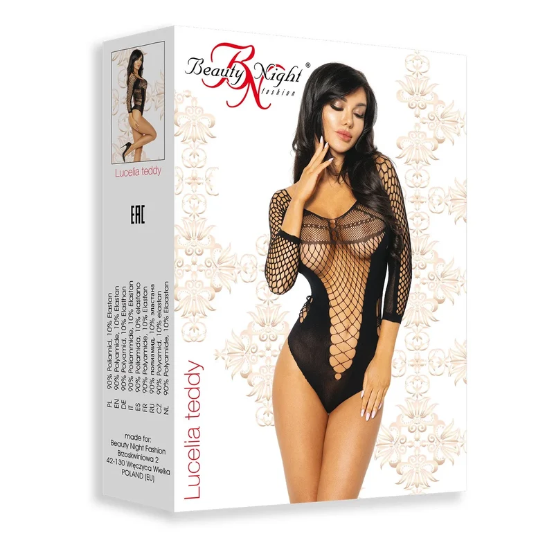 justaucorps résille noir sensuel motifs géométriques lingerie séduisant femme transparent moulant extensible confortable doux respirant séduction audacieux