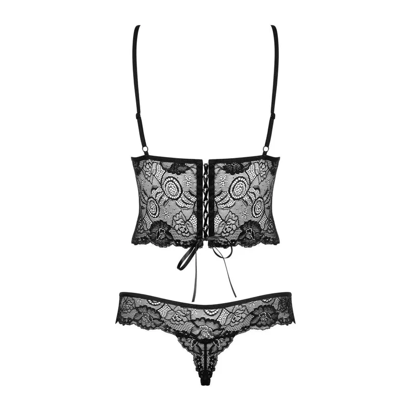 Body dentelle florale noir sexy amincissant bonnets armatures réglables bretelles ajustables coupe triangulaire maintien optimal laçage corset dos matière extensible